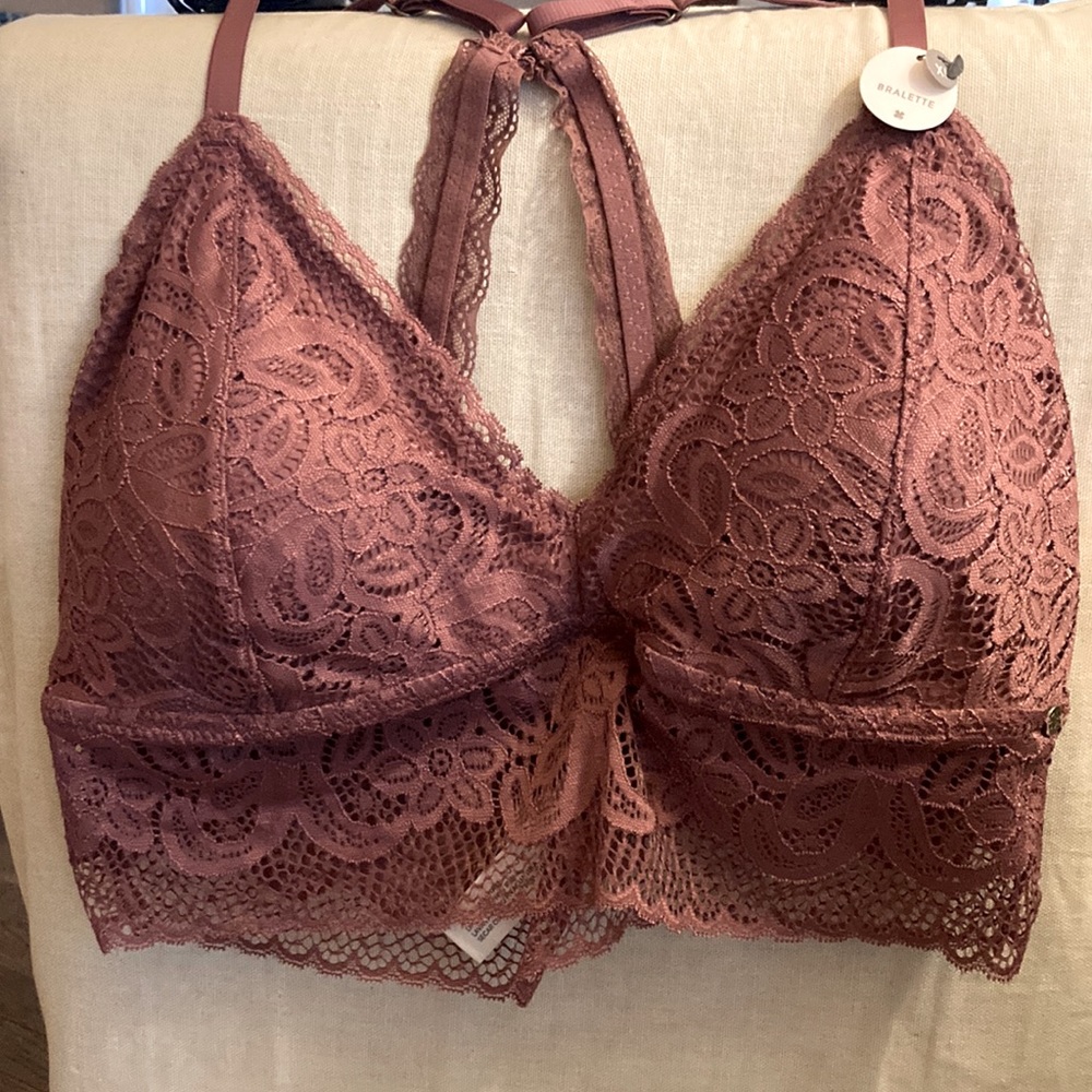 Lucky Brand Bralette Mauve XL NWT $19